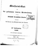 Ministerial-Blatt für die gesammte innere Verwaltung in den Königlich Preußischen Staaten 17. Jahrgang – 1856