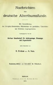 Nachrichten über deutsche Alterthumsfunde - Ergänzungsblätter zur Zeitschrift für Ethnologie - 1890