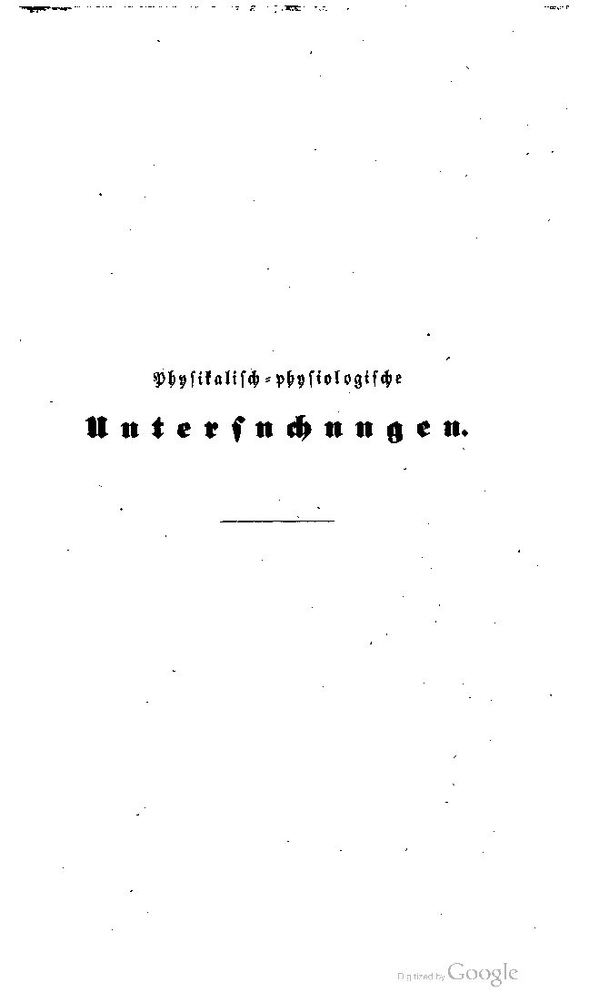 Physikalisch-physiologische Untersuchungen über die Dynamide des Magnetismus, der Elektirzität, der Wärme, des Lichtes, der Krystallisation, des Chemismus - 1.Band - 1849