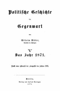 Politische Geschichte der Gegenwart - Das Jahr 1871
