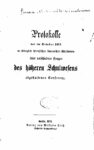 Protokolle der im Oktober 1873 im Königlich Preußischen Unterrichts-Ministerium über verschiedene Fragen des höheren Schulwesens abgehaltenen Conferenz – 1874