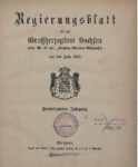 Regierungsblatt für das Grossherzogtum Sachsen – 1918