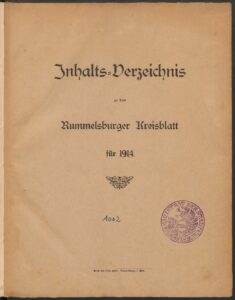 Rummelsburger Kreisblatt - 1914
