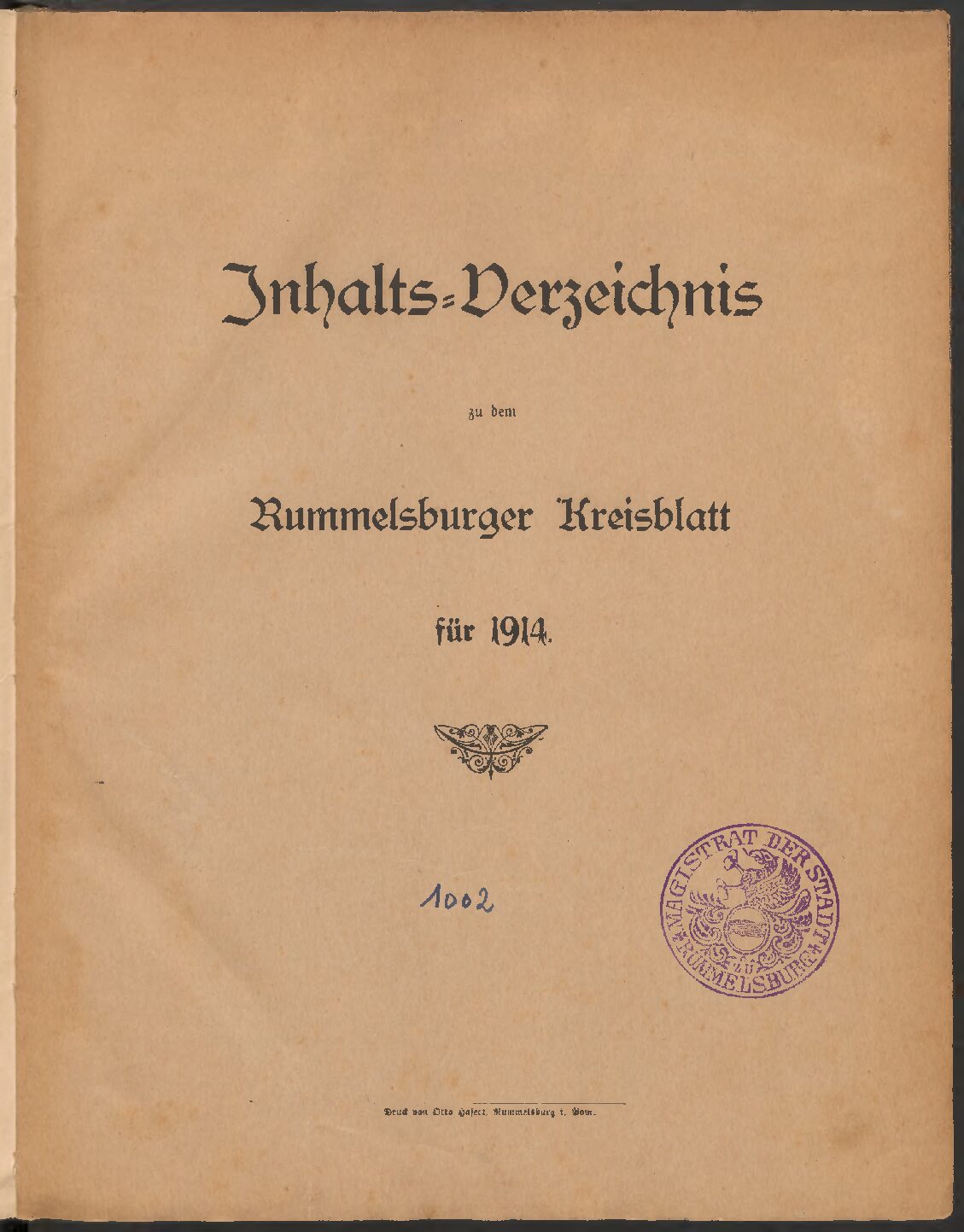 Rummelsburger Kreisblatt - 1914