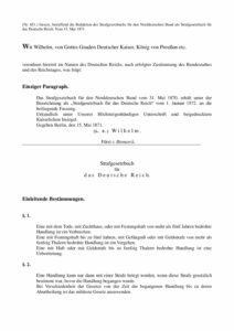 StGB - Strafgesetzbuch des Deutschen Reichs - 1871