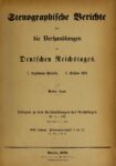 Stenographische Berichte über die Verhandlungen des Deutschen Reichstags 1. Legislaturperiode – I. Session 1871 – 3. Band 1871