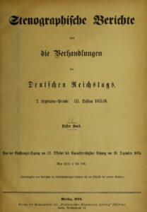 Stenographische Berichte über die Verhandlungen des Deutschen Reichstags 2. Legislaturperiode - III. Session 1875-76 - 1. Band 1876