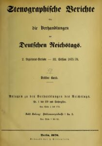 Stenographische Berichte über die Verhandlungen des Deutschen Reichstags 2. Legislaturperiode - III. Session 1875-76 - 3. Band 1876