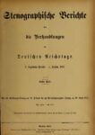 Stenographische Berichte über die Verhandlungen des Deutschen Reichstags 3. Legislaturperiode – I. Session 1877 – 1. Band 1877