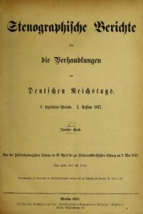 Stenographische Berichte über die Verhandlungen des Deutschen Reichstags 3. Legislaturperiode - I. Session 1877 - 2. Band 1877