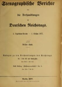 Stenographische Berichte über die Verhandlungen des Deutschen Reichstags 3. Legislaturperiode - I. Session 1877 - 3. Band 1877