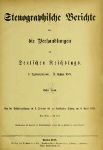 Stenographische Berichte über die Verhandlungen des Deutschen Reichstags 3. Legislaturperiode - II. Session 1878 - 1. Band 1878