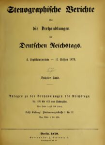 Stenographische Berichte über die Verhandlungen des Deutschen Reichstags 4. Legislaturperiode - II. Session 1879 - 6. Band 1879