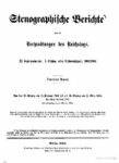 Stenographische Berichte über die Verhandlungen des Reichstags 11. Legislaturperiode – I.Session erster Sessionabschnitt 1903-04 – 2. Band 1904