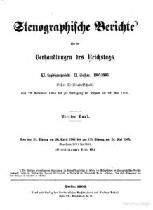 Stenographische Berichte über die Verhandlungen des Reichstags 11. Legislaturperiode - II.Session erster Sessionsabschnitt 1905-06 - 4. Band 1906