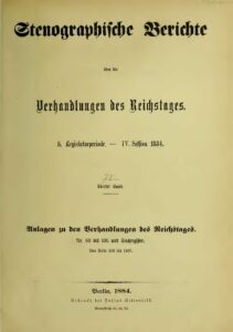 Stenographische Berichte über die Verhandlungen des Deutschen Reichstags 5. Legislaturperiode - IV. Session 1884 - 4. Band 1884