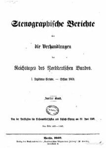 Stenographische Berichte über die Verhandlungen des Reichstags des Norddeutschen Bundes 1. Legislaturperiode - 2. Band 1869