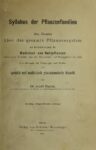 Syllabus der Pflanzenfamilien – Eine Übersicht über das gesamte Pflanzensystem mit Berücksichtigung der Medizinal- und Nutzpflanzen – 1909