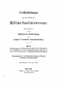 Veröffentlichungen aus dem Gebiete des Militär-Sanitätswesens - Heft 20 - 1902