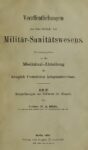 Veröffentlichungen aus dem Gebiete des Militär-Sanitätswesens – Heft 27 – 1904