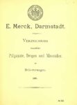 Verzeichniss sämmtlicher Präparate, Drogen und Mineralien mit Erläuterungen – 1897