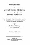 Virteljahrsschrift für gerichtliche Medicin und öffentliches Sanitätswesen Neue Folge 33. Band – 1880