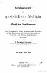 Virteljahrsschrift für gerichtliche Medicin und öffentliches Sanitätswesen Neue Folge 42. Band – 1885