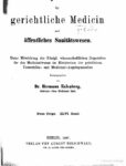 Virteljahrsschrift für gerichtliche Medicin und öffentliches Sanitätswesen Neue Folge 46. Band – 1887