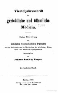 Virteljahrsschrift für gerichtliche und öffentliche Medicin 13. Band - 1858
