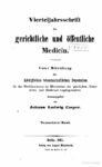 Virteljahrsschrift für gerichtliche und öffentliche Medicin 19. Band – 1861