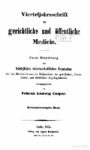 Virteljahrsschrift für gerichtliche und öffentliche Medicin 22. Band – 1862