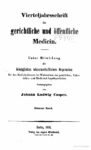 Virteljahrsschrift für gerichtliche und öffentliche Medicin 9. Band – 1856