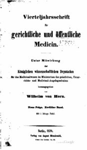 Virteljahrsschrift für gerichtliche und öffentliche Medicin Neue Folge 12. Band - 1870