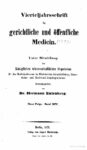 Virteljahrsschrift für gerichtliche und öffentliche Medicin Neue Folge 14. Band – 1871
