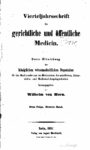 Virteljahrsschrift für gerichtliche und öffentliche Medicin Neue Folge 9. Band – 1868