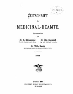 Zeitschrift für Medizinal-Beamte - 1888