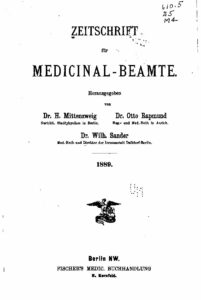 Zeitschrift für Medizinal-Beamte - 1889
