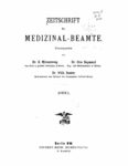 Zeitschrift für Medizinal-Beamte – 1890