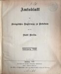 Amtsblatt der Königlichen Regierung zu Potsdam und der Stadt Berlin – Jahrgang 1916