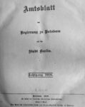 Amtsblatt der Regierung zu Potsdam und der Stadt Berlin – Jahrgang 1918