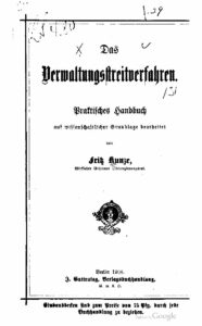 Das Verwaltungsstreitverfahren - 1908