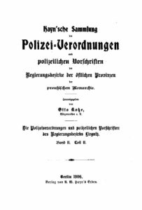 Die Polizeigesetze und Verordnungen des Regierungsbezirks Liegnitz