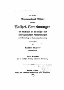 Die für den Regierungsbezirk Münster geltenden Polizei-Verordnungen – 1908