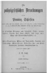 Die polizeilichen Verordnungen in der Provinz Schlesien – 1879