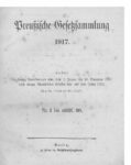 Gesetz-Sammlung für die Königlichen Preußischen Staaten – 1917