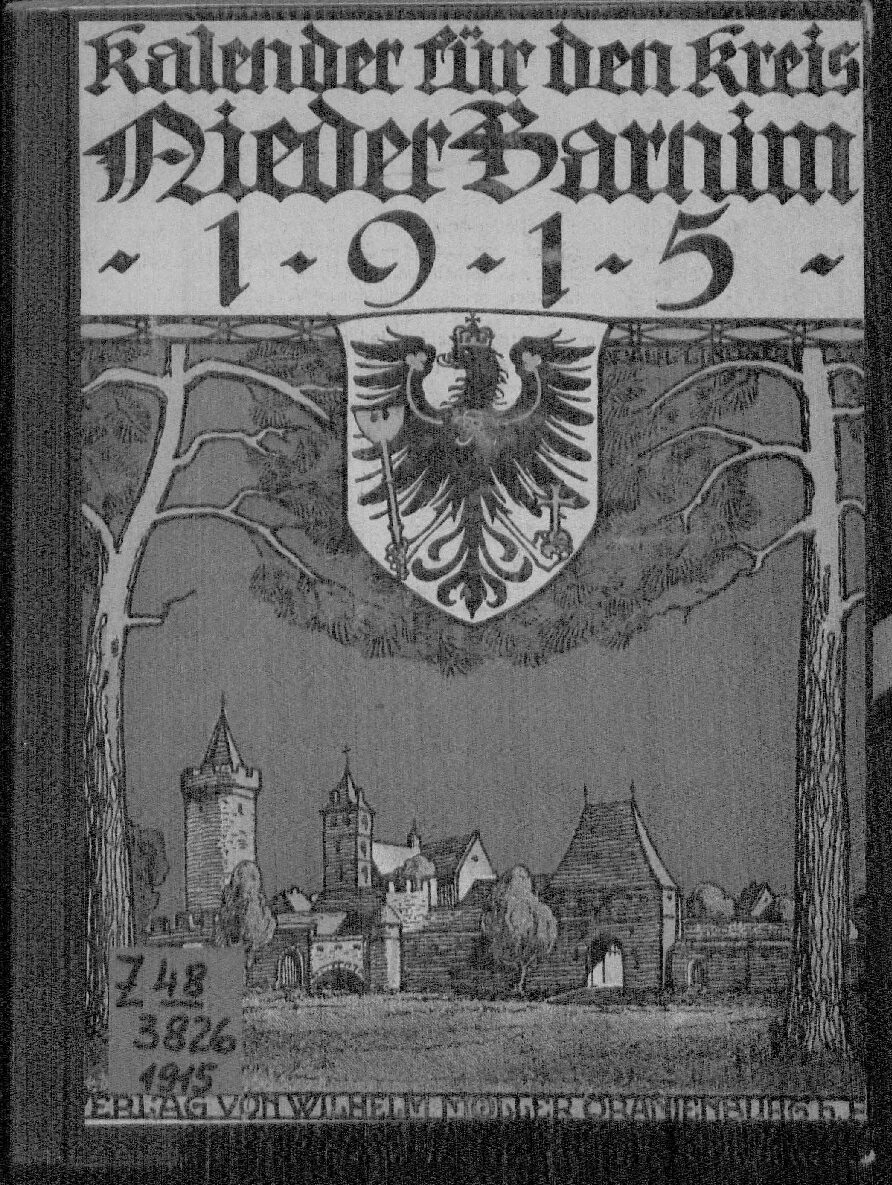 Kalender für den Kreis Niederbarnim - 1915