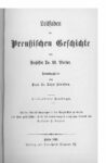 Leitfaden der preußischen Geschichte – Siebzehnte Auflage – 1910