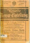 Neueste Armee-Einteilung – 1914