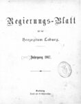 Regierungs-Blatt für das Herzogtum Coburg – 1917