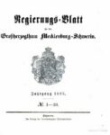 Regierungsblatt für Mecklenburg-Schwerin – Jahrgang 1895